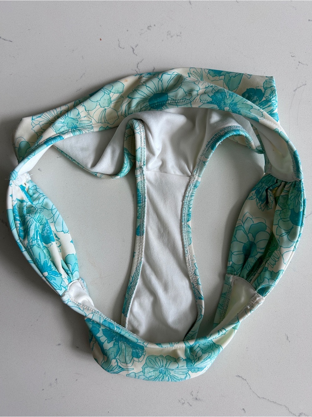Shade & Shore Aqua Floral Women’s Two-Piece Swim Suit - Picture 10 of 10